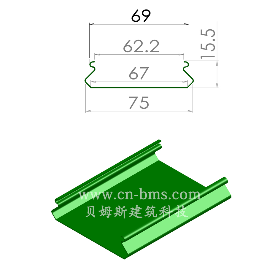 屋面防水扣板yx15-75