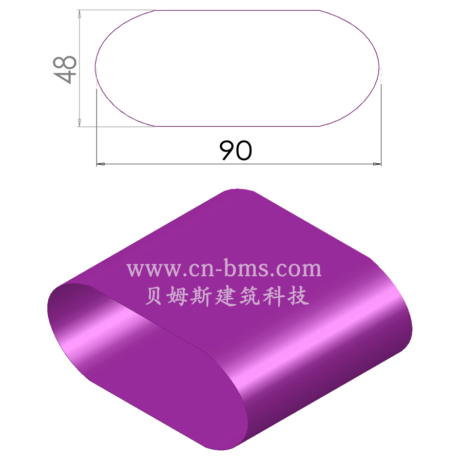 圆形变管yx48-90