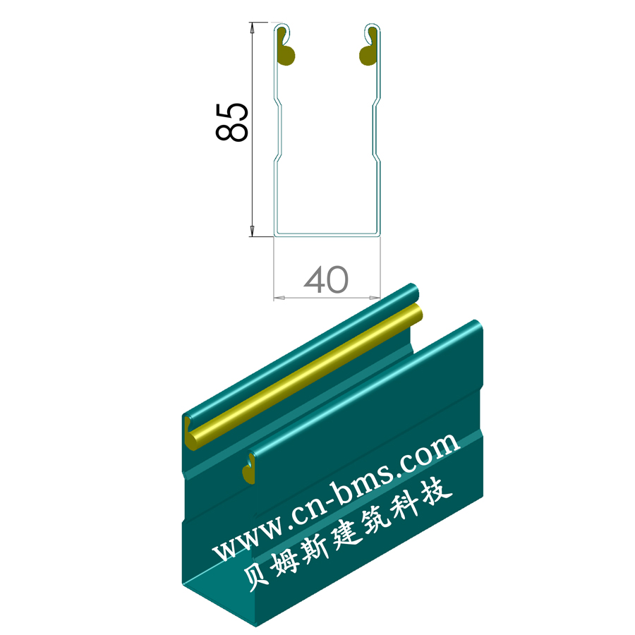 消音导槽yx85-40