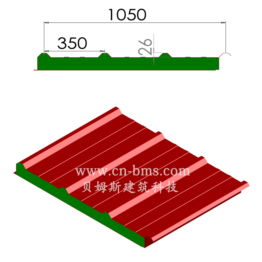 夹芯板1050EPS搭接式