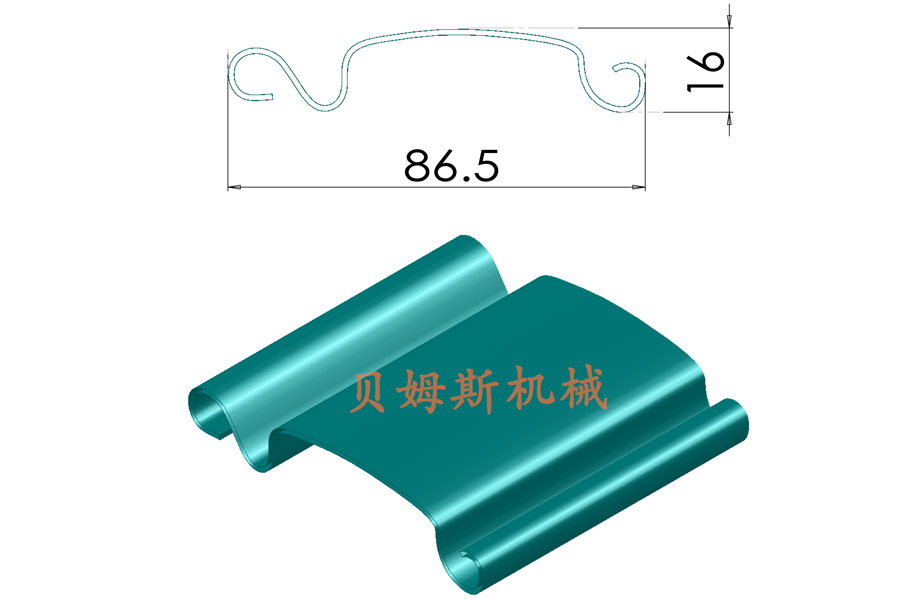 YX16-86卷帘门叶片